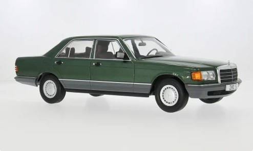 Mercedes-Benz S-Klasse (W126) 1979 Donkergroen - 1:18